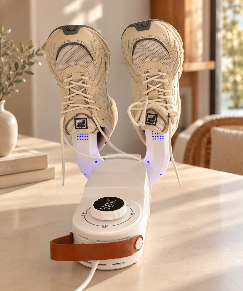 Secador de zapatos plegable con temporizador